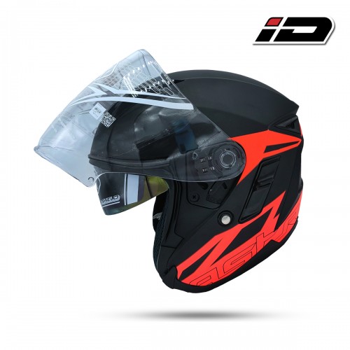 Index Astro Open Face Helmet Matt Black